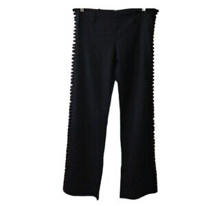 Impulse Black Corset Leg Ladder Cut Out Pants 34